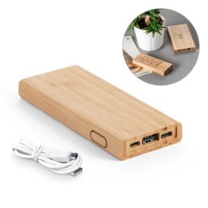KOHN. Powerbanka 5 000 mAh v bambusu