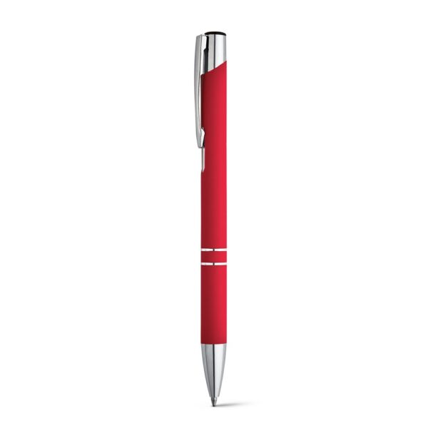 BETA SOFT. Hliníkové kuličkové pero - Červená