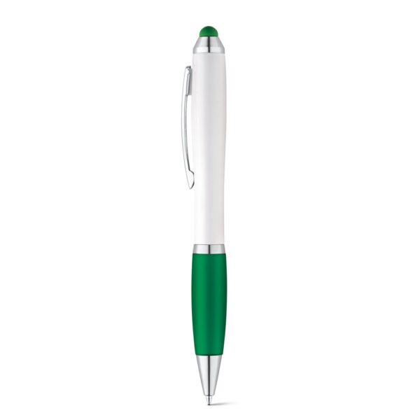 SANS BK. Kuličkové pero s kovovým klipem - Zelená