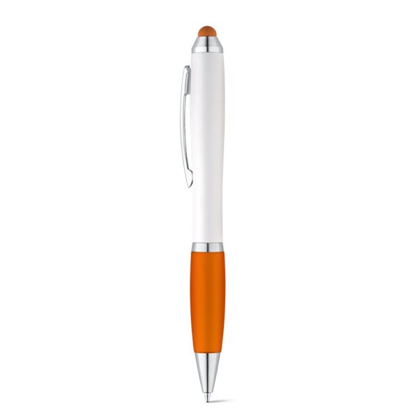 SANS BK. Kuličkové pero s kovovým klipem - Oranžová