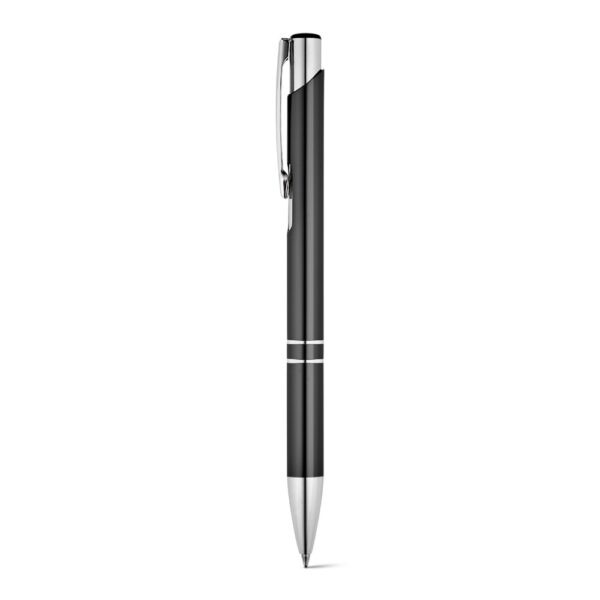 BETA BK. Hliníkové kuličkové pero - Černá