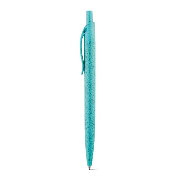 CAMILA. Kuličkové pero z pšeničné slámy a ABS - Světle modrá