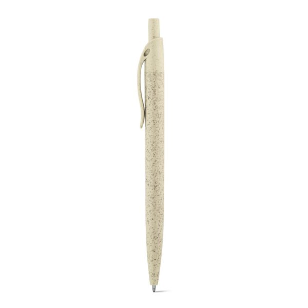 CAMILA. Kuličkové pero z pšeničné slámy a ABS - Světlá přírodní