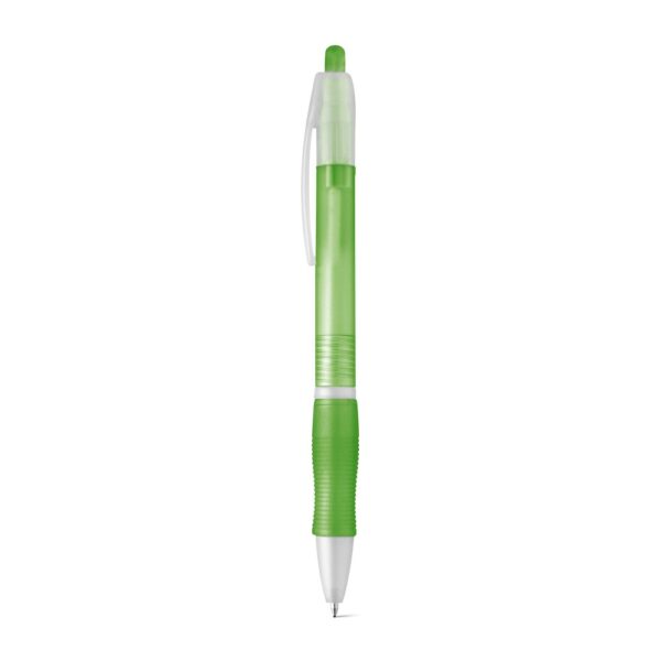 SLIM. Kuličkové pero s protikluzovým gripem - Světle zelená