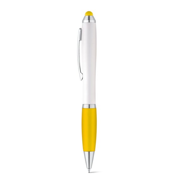 SANS. Kuličkové pero s kovovým klipem - Žlutá