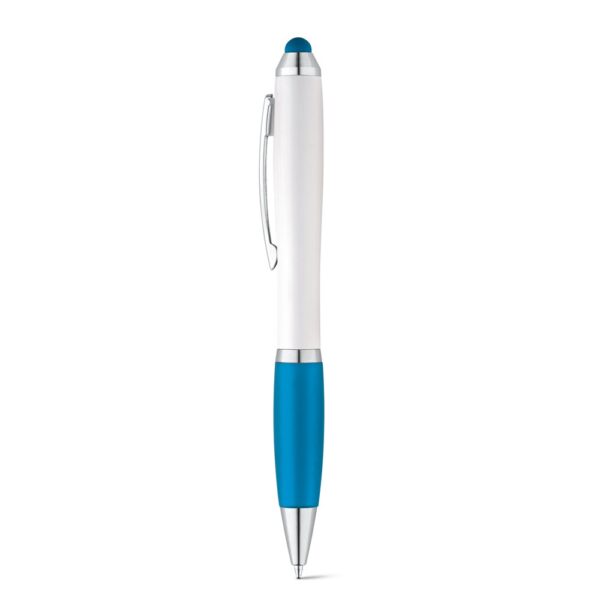 SANS. Kuličkové pero s kovovým klipem - Světle modrá