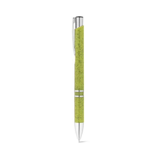 BETA WHEAT. Kuličkové pero z pšeničné slámy a ABS - Světle zelená