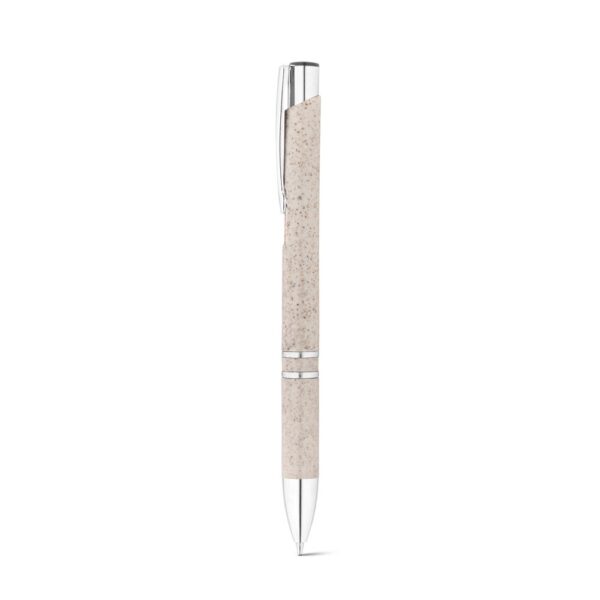BETA WHEAT. Kuličkové pero z pšeničné slámy a ABS - Světlá přírodní