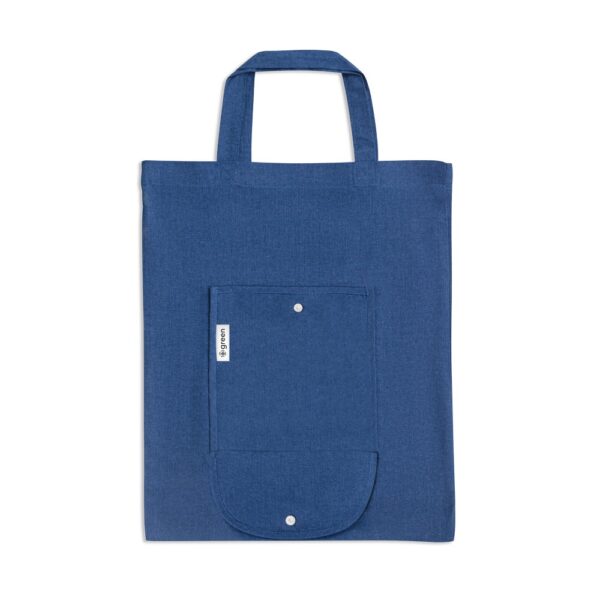 SIENA. Přírodní bavlněná taška - Modrá
