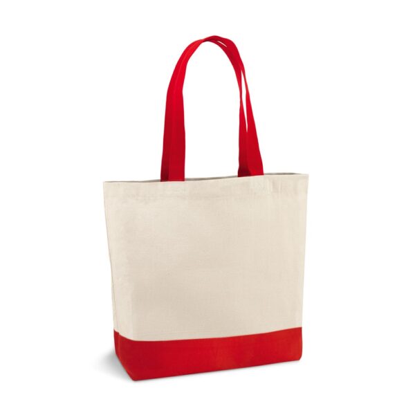 EDMONTON. 100% bavlněná plátěná taška - Červená