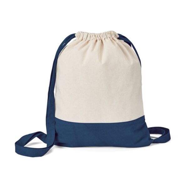 ROMFORD. 100% bavlněná stahovací taška - Námořnická modrá