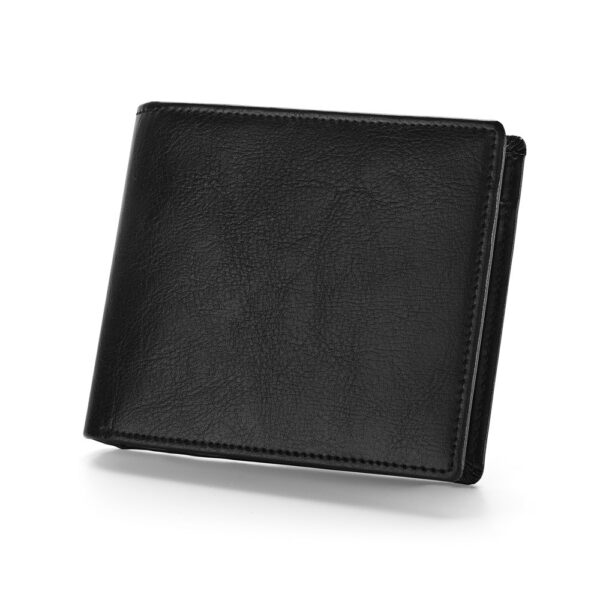 AFFLECK. Kožená peněženka s blokováním RFID - Černá