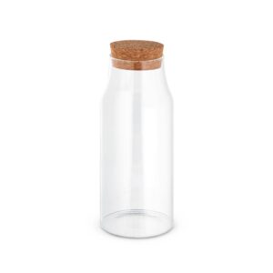 JASMIN 800. Skleněná láhev s korkovým víčkem 800 ml - Přírodní, 800 ml