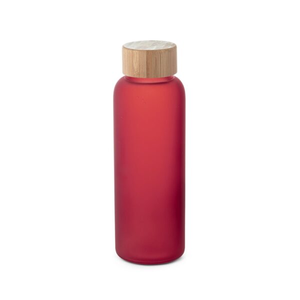 LILLARD. Láhev z borosilikátového skla v matném provedení 500 ml - Červená, 500 ml