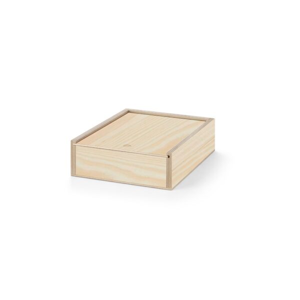 BOXIE WOOD S. Dřevěná krabice - Tmavá přírodní