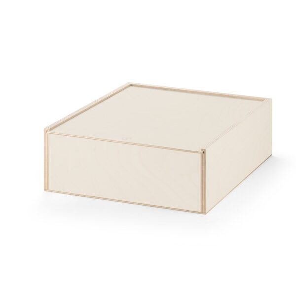 BOXIE WOOD L. Dřevěná krabice - Přírodní