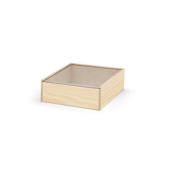 BOXIE CLEAR S. Dřevěná krabice - Tmavá přírodní