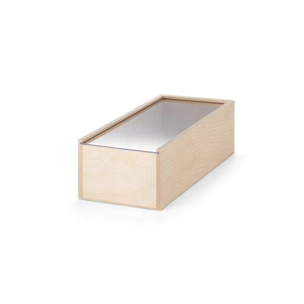 BOXIE CLEAR M. Dřevěná krabice - Světlá přírodní