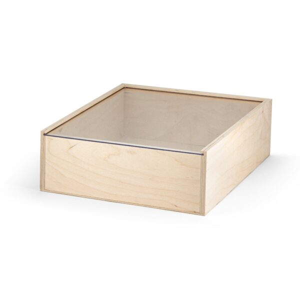 BOXIE CLEAR L. Dřevěná krabice - Světlá přírodní