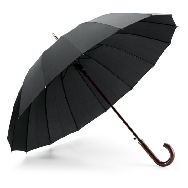 HEDI. Deštník s 16 panely - Černá