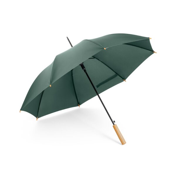 APOLO. RPET deštník - Tmavě zelená