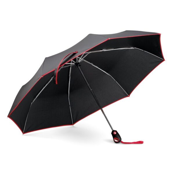DRIZZLE. Deštník s automatickým otevíráním a zavíráním - Červená