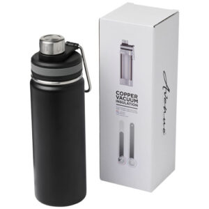 Gessi 590 ml sportovní lahev s vakuovo-měděnou izolací - Černá