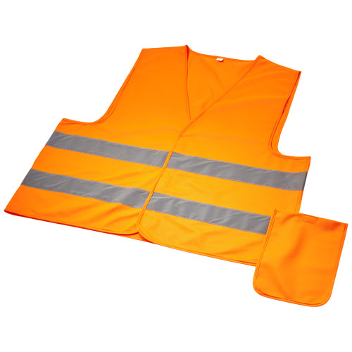 Watch-out bezpečnostní vesta ve vaku pro profesionální použití - Neonově oranžová
