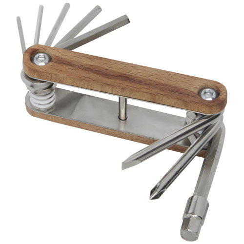 Dřevěný multifunkční nástroj na kolo Fixie s 8 funkcemi