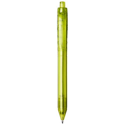 Recyklované kuličkové pero Vancouver - Průhledná limetková