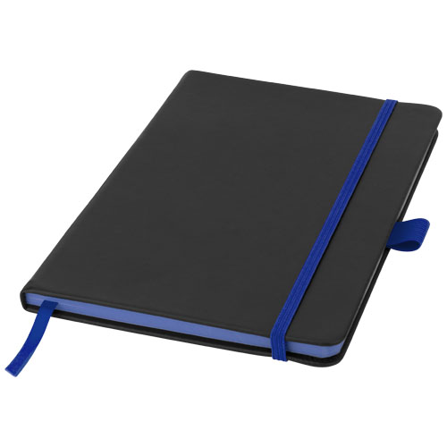 Zápisník Color edge A5 s pevnou obálkou - Černá / Světle modrá