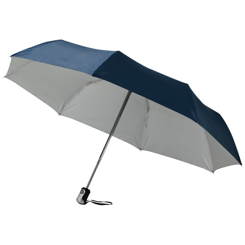 21,5" deštník Alex s automatickým otvíráním/skládáním - Námořnická modř / Stříbrný
