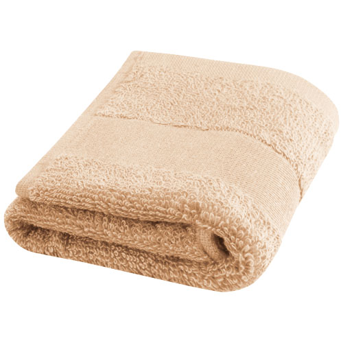 Bavlněný ručník 30x50 cm s gramáží 450 g/m² Sophia - Béžová