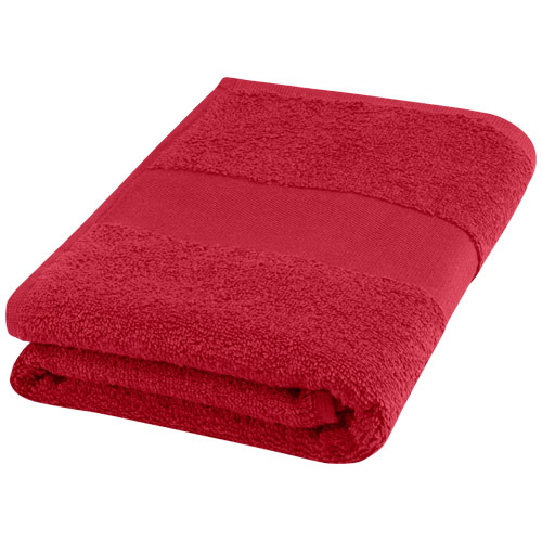 Bavlněný ručník 50x100 cm s gramáží 450 g/m² Charlotte - Červená
