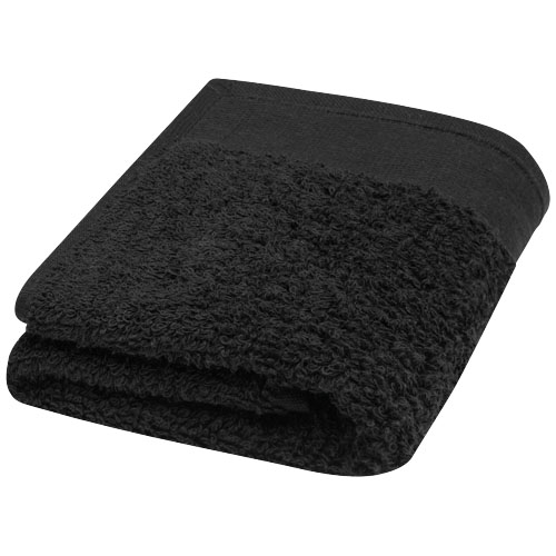 Bavlněný ručník 30x50 cm s gramáží 550 g/m² Chloe - Černá