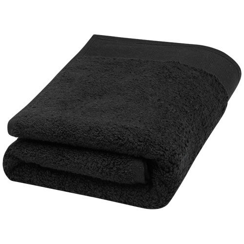 Bavlněný ručník 50x100 cm s gramáží 550 g/m² Nora - Černá