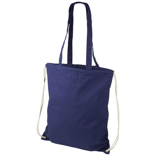 Elizo 240 g/m² bavlněný batoh se stahovací šňůrkou - Námořnická modř