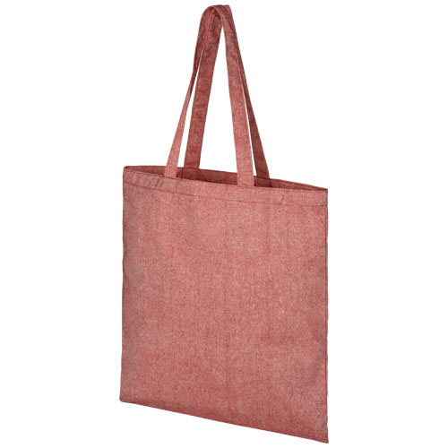 Pheebs nákupní taška ze směsi recyklované bavlny a polyesteru 150 g/m² - Vřesová červená