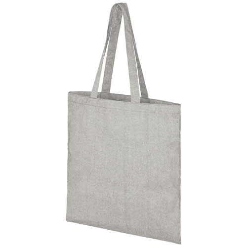 Pheebs nákupní taška ze směsi recyklované bavlny a polyesteru 150 g/m² - Vřesově šedá / Přírodní