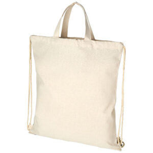 Pheebs šňůrkový batoh ze směsi recyklované bavlny a polyesteru 210 g/m²