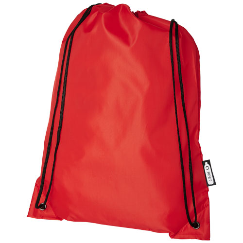 Oriole RPET šňůrkový batoh - Červená