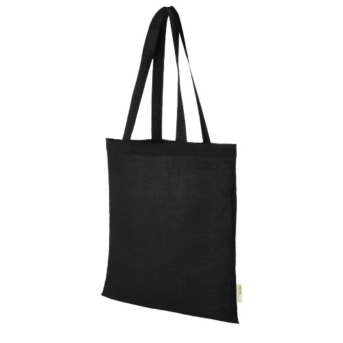 Orissa 100 g/m² GOTS nakupní taška z organické bavlny - Černá