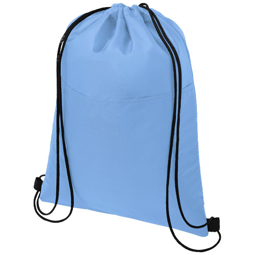 Oriole šňůrková chladicí taška na 12 plechovek - Světle modrá