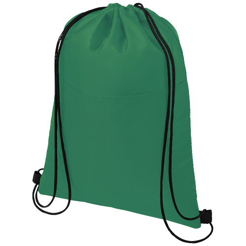 Oriole šňůrková chladicí taška na 12 plechovek - Zelená