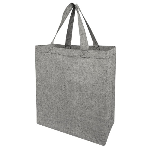 Nákupní taška z recyklovaného materiálu s gramáží 150 g/m² Pheebs - Heather Black
