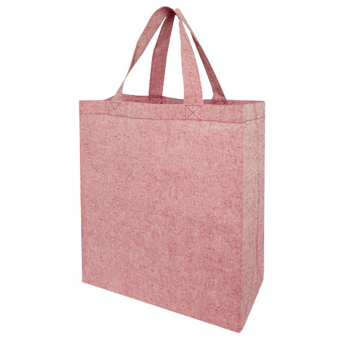 Nákupní taška z recyklovaného materiálu s gramáží 150 g/m² Pheebs - Vřesová červená