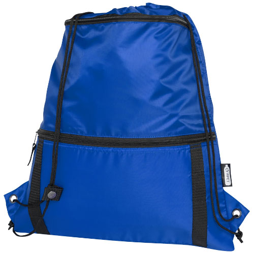 GRS recyklovaná taška se stahovací šňůrkou o objemu 9 litrů Adventure - Světle modrá