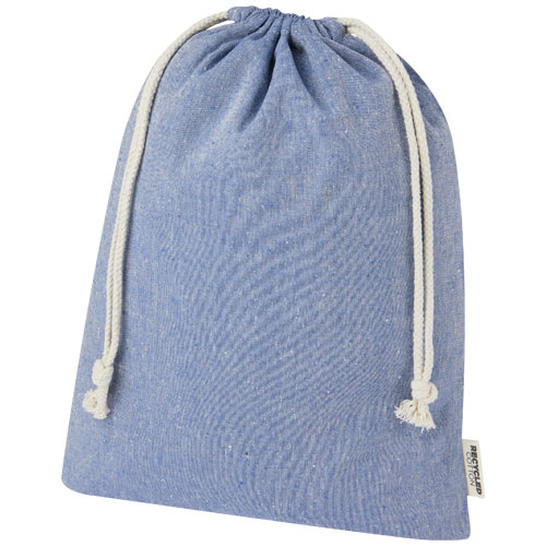 Dárková taška Pheebs z recyklované bavlny s gramáží 150 g/m² velká 4 l - Vřesová modř