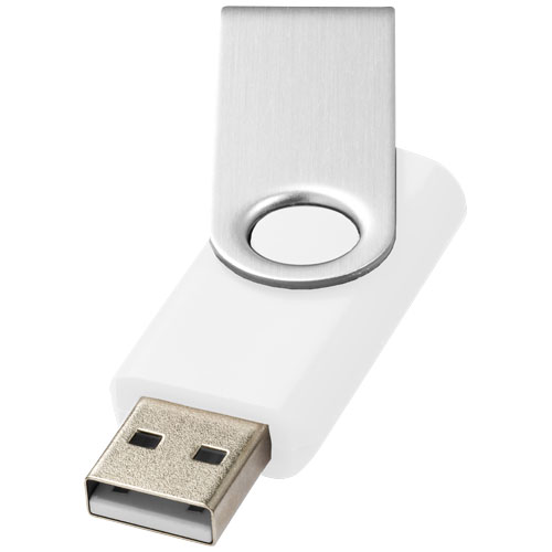 USB disk Rotate-basic, 2 GB - Bílá / Stříbrný