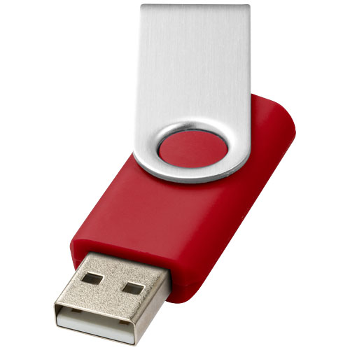 USB disk Rotate-basic, 2 GB - Červená / Stříbrný